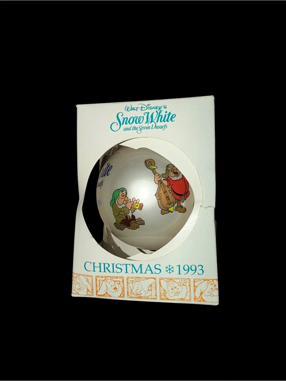Walt Disney Snow White Christmas Ornament - 1993
